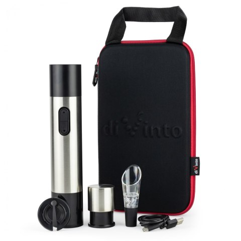 Duo Twister - Elektryczny korkociąg do wina i magnetyczny otwieracz kapsli