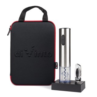 Elektryczny korkociąg Silver Twister Deluxe - otwieracz do wina w etui