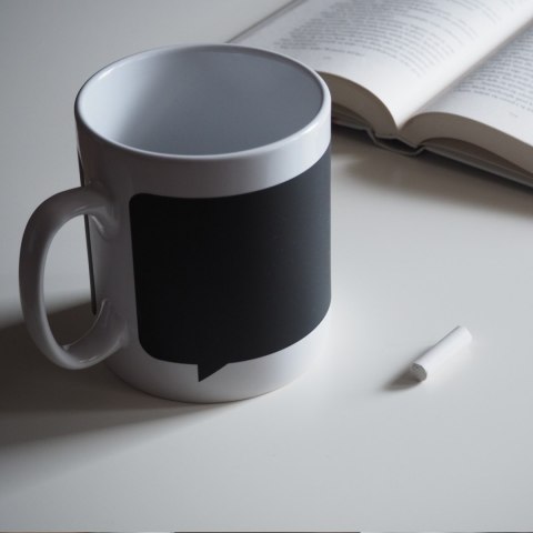 Gigantyczny Kubek Tablica kreda dla nauczyciela