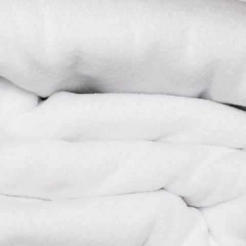 Kocyk Szlafrok Biały koc z rękawami polar POLSKI