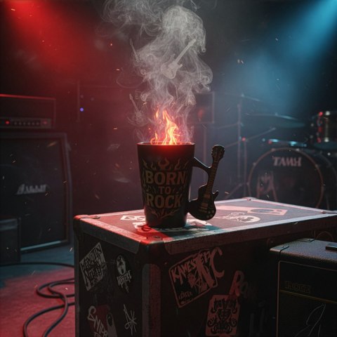 Kubek Gitara Elektryczna - Single Cut Style - prezent dla fanów rocka