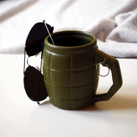 Kubek Granat Zielony 450 ml militarny dla faceta