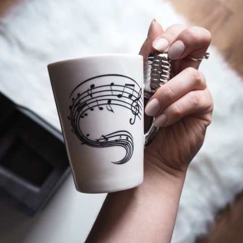 Kubek Mikrofon - w pudełku prezentowym - prezent dla wokalisty, piosenkarza