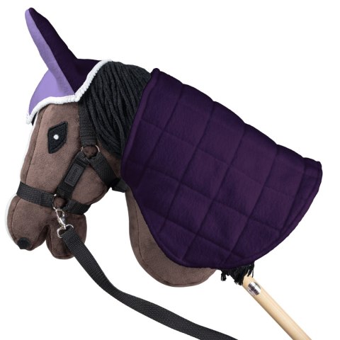 Derka dwustronna i nauszniki Skippi dla Hobby Horse - fioletowy