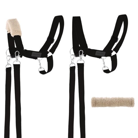 Hobby Horse A3 Skippi duży czarny, marchewka, czarny kantar, wodze, mufka