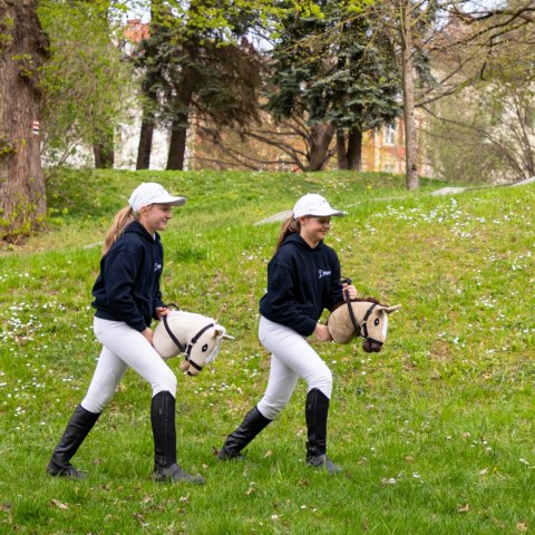 Konik na kiju z kantarem - Hobby Horse Skippi - Almond - A3 - prezent