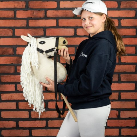 Konik na kiju z kantarem - Hobby Horse Skippi - Almond - A3 - prezent