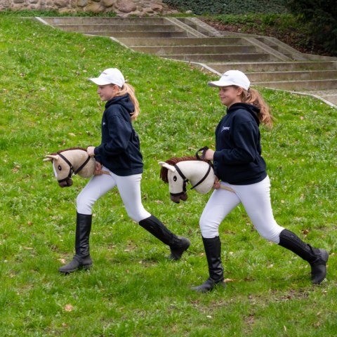 Konik na kiju z kantarem - Hobby Horse Skippi - Biszkopt - A3 - prezent