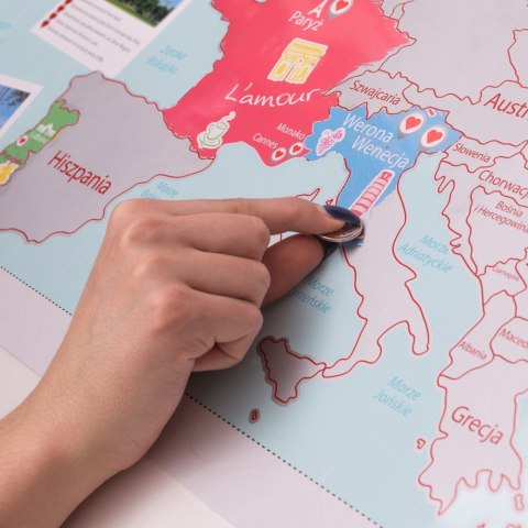 Mapa Zdrapka dla Dwojga prezent na Walentynki ŚLUB