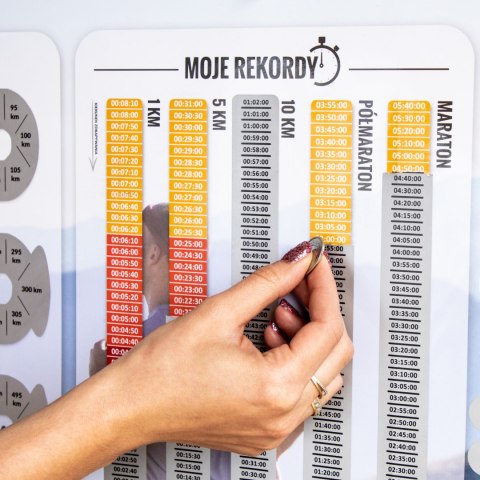 Zdrapka Biegacza plakat do zdrapywania PREZENT