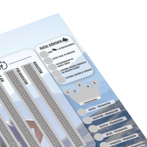 Zdrapka Biegacza plakat do zdrapywania PREZENT