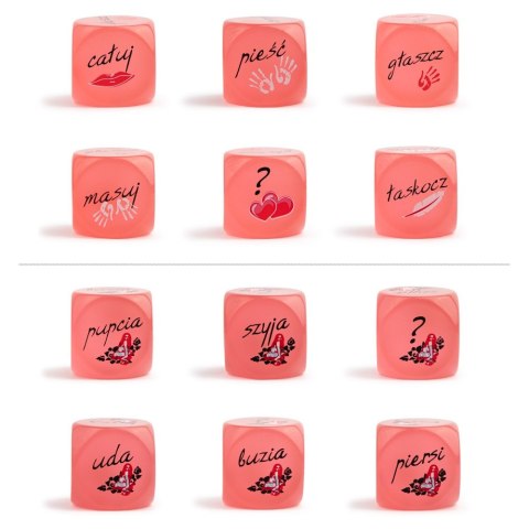 Kości miłości świecące gadżet do gry wstępnej