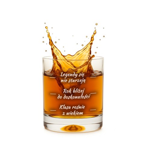 Urodzinowa szklanka do whisky - prezent na pięćdziesiątkę